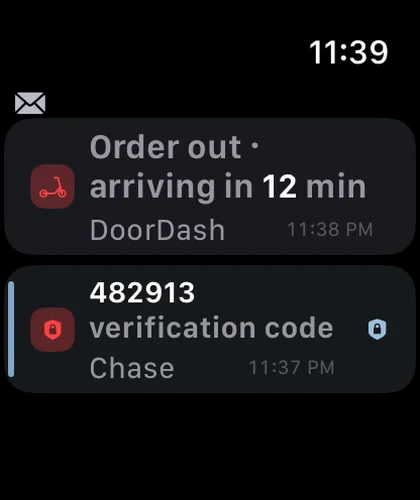 Apple Watch summary cards